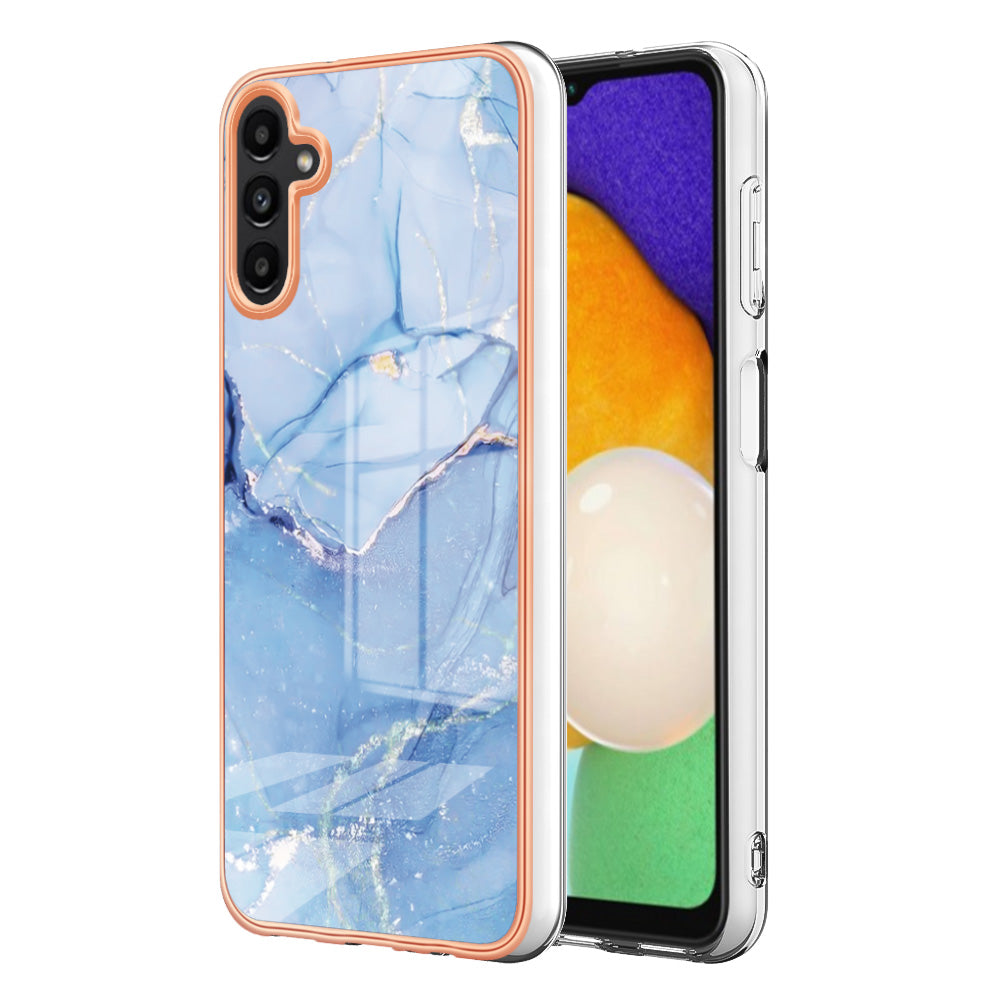 TPU Case for Samsung Galaxy A14 5G Electroplating IMD Phone Shell YB IMD Series-16 Style E Marble Pattern 2.0mm Phone Cover TPU Case for Samsung Galaxy A14 5G Electroplating IMD Phone Shell YB IMD Series-16 Style E Marble Pattern 2.0mm Phone Cover